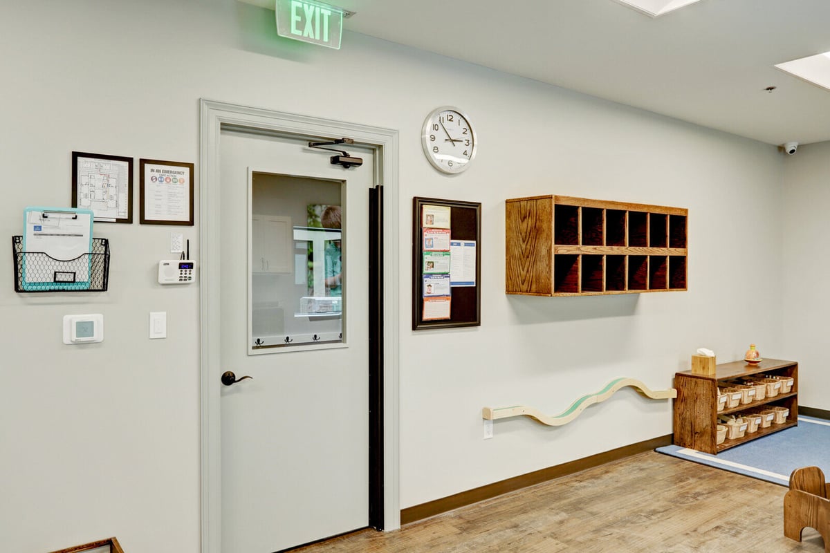 Bright classroom interior with natural light and play equipment, part of a GSD Construction project in Houston, TX