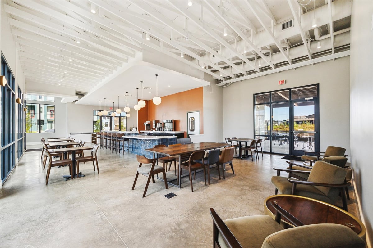 Mid-centry style commons area